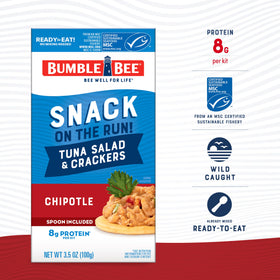 Bumble Bee chipotle tuna salad can ready to eat anywhere.