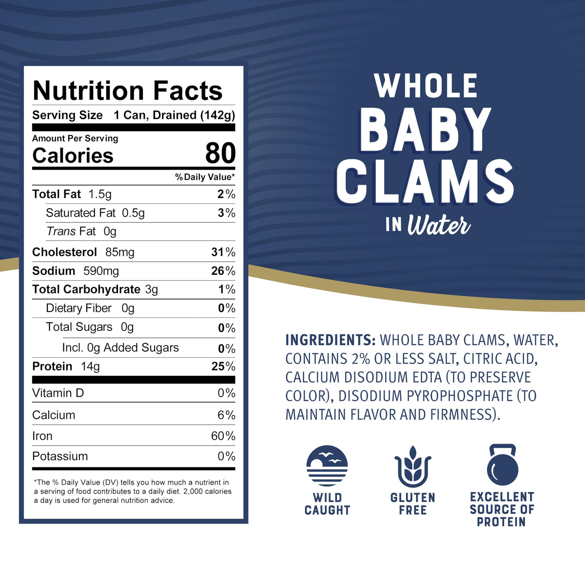 Bumble Bee Clams served on plate, showcasing convenient seafood protein.