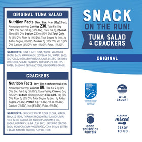 Bumble Bee crackers and tuna salad for a convenient lunch crunch.
