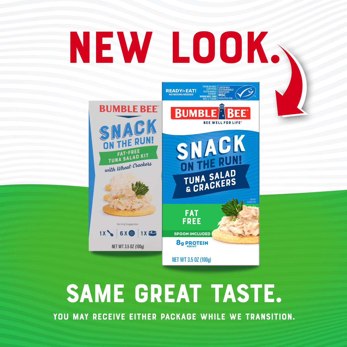 Bumble Bee shelf-stable tuna snack, no refrigeration needed until opened.