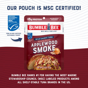 Bumble Bee garlic and onion seasoning enhances tuna.