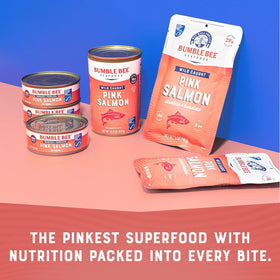 Bumble Bee gluten free kosher salmon image, MSC certified and ready to use.