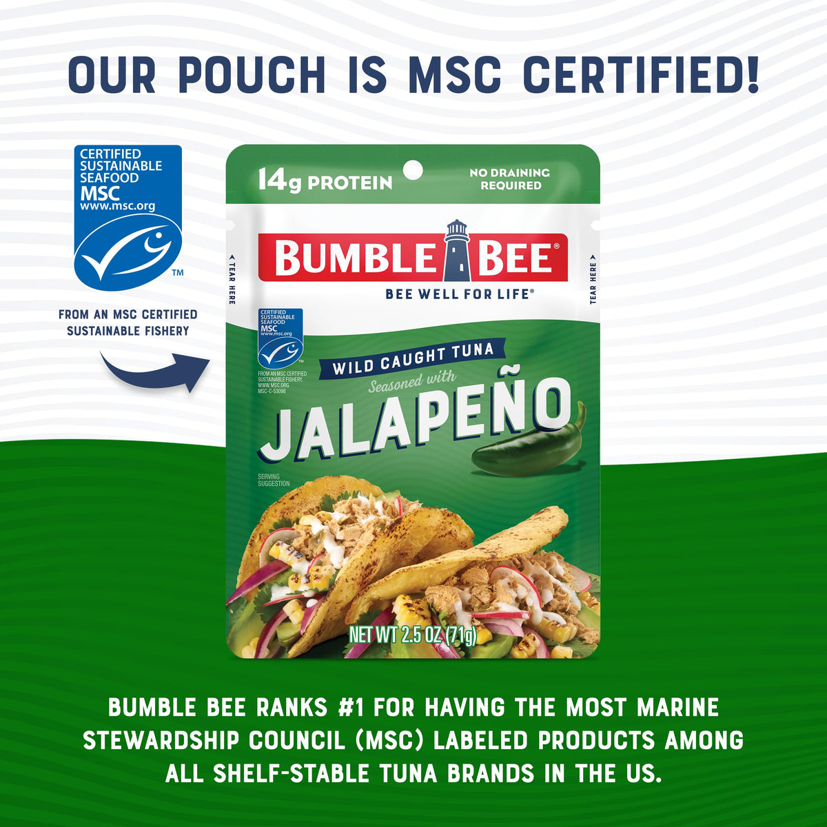 Close-up reveals flaky texture and peppery jalapeño bits