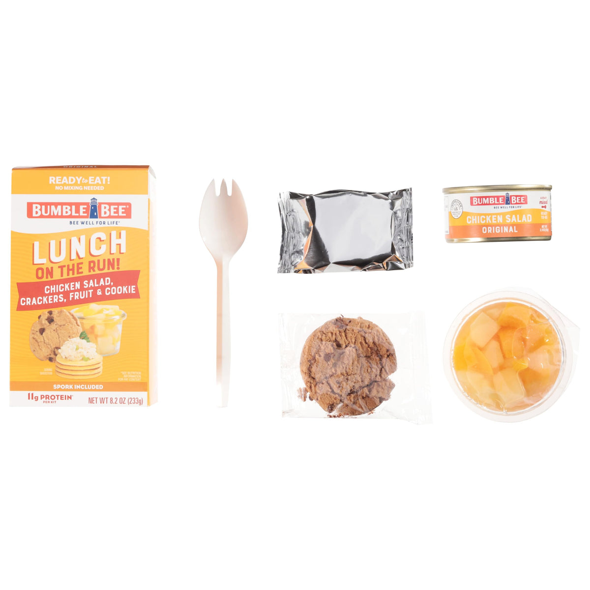 Bumble Bee crackers and chicken salad offer satisfying texture.