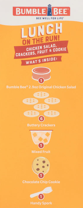 Bumble Bee Lunch on the Run packaging designed for easy storage.