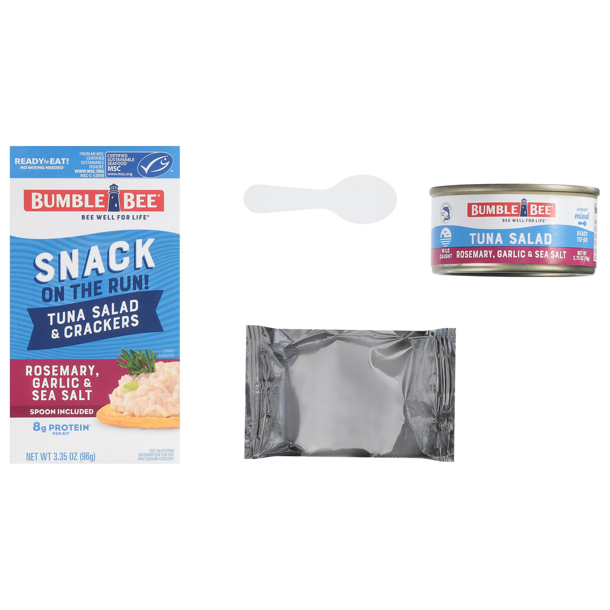 Bumble Bee pack of 12 kits for week-long meals.