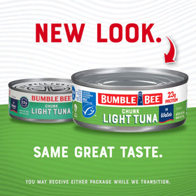 Pantry staple for travel or camping with Bumble Bee tuna.