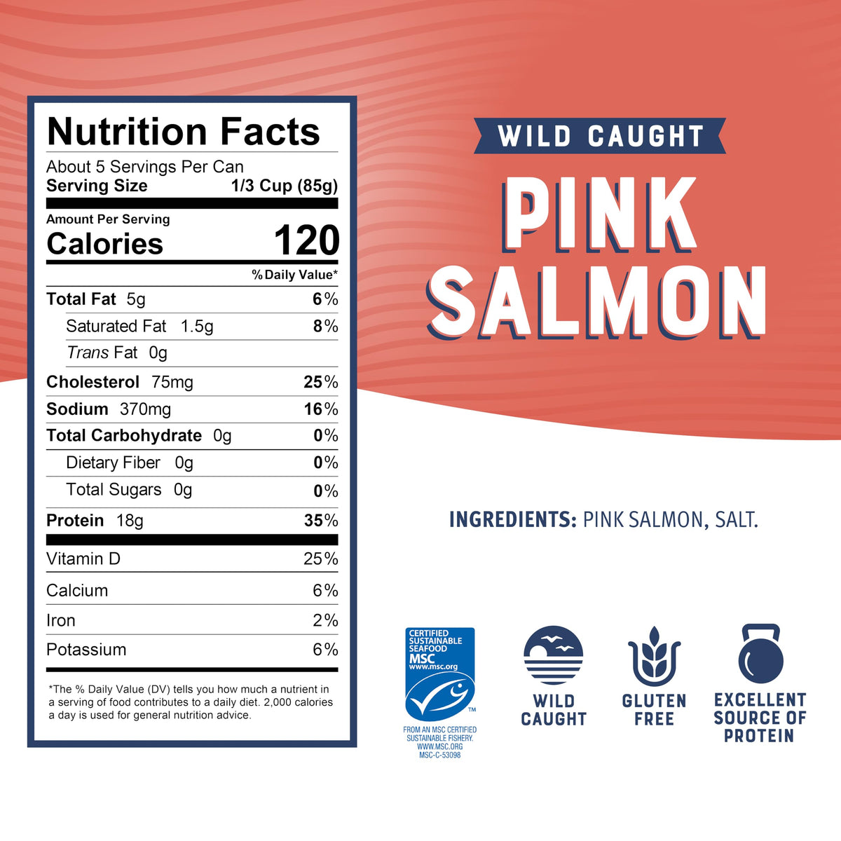 Bumble Bee pink salmon case in pantry demonstrates shelf-stable protein for travel.