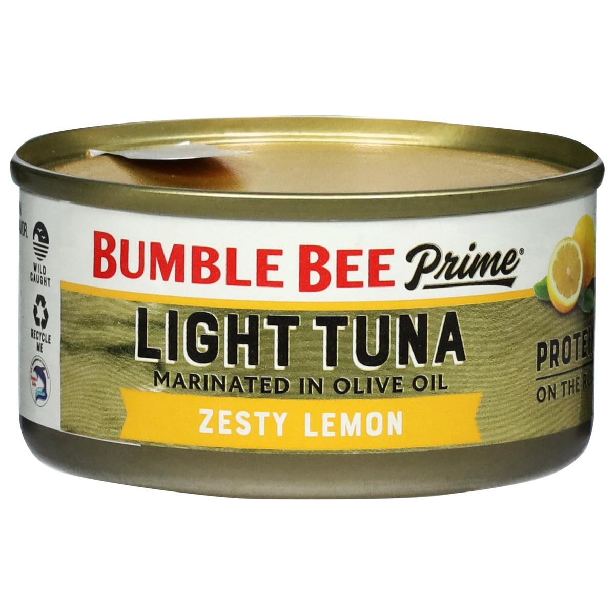 Bumble Bee Prime dolphin-safe tuna badge signals responsible sourcing.