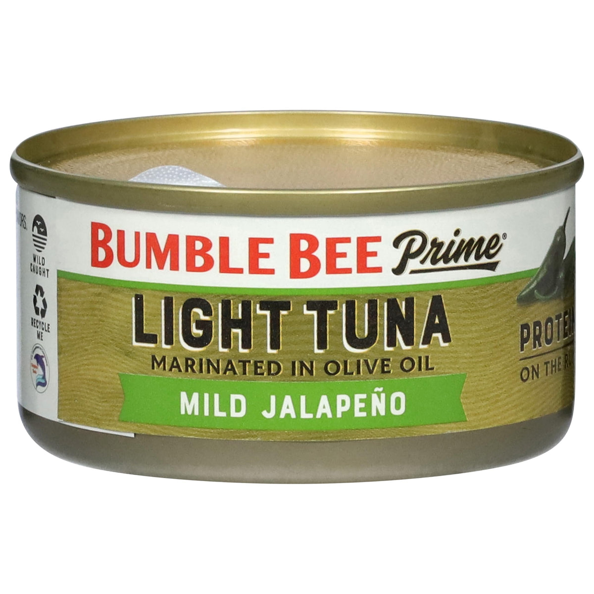 Tuna with diced jalapeño adds mild heat and aroma.