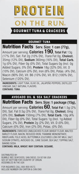 Dolphin-safe tuna in olive oil for peace of mind.