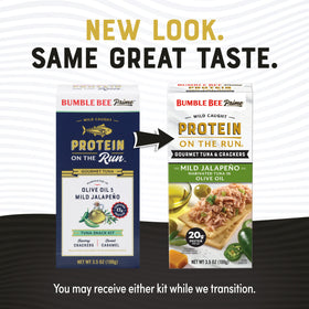 Bumble Bee tuna marinated in olive oil delivers subtle flavor.