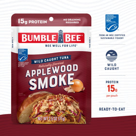 Bumble Bee ready-to-eat tuna pouch for on-the-go protein.