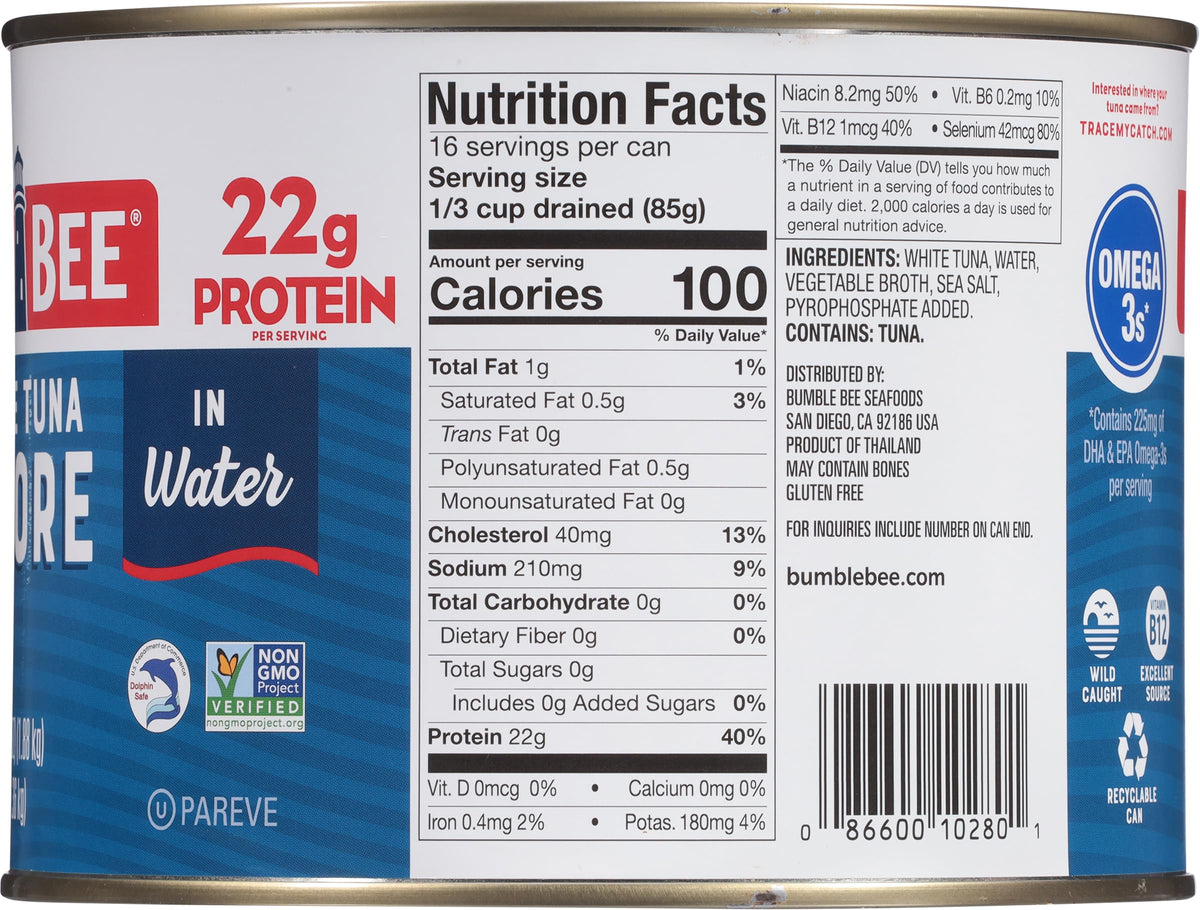 Bumble Bee recyclable packaging and USA-made can supports sustainability.