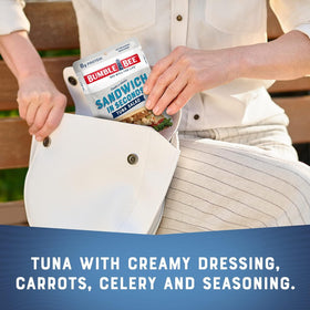Bumble Bee tuna salad on crackers offers a quick snack