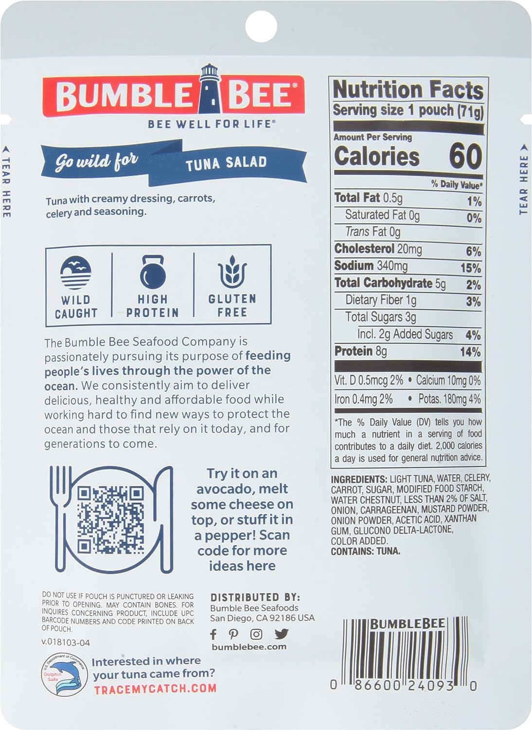 Bumble Bee tuna salad in pantry storage for on-the-go meals
