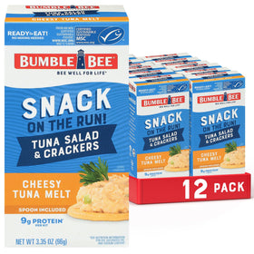 Bumble Bee Snack On The Run cheesy melt tuna salad can for a protein-rich on-the-go meal