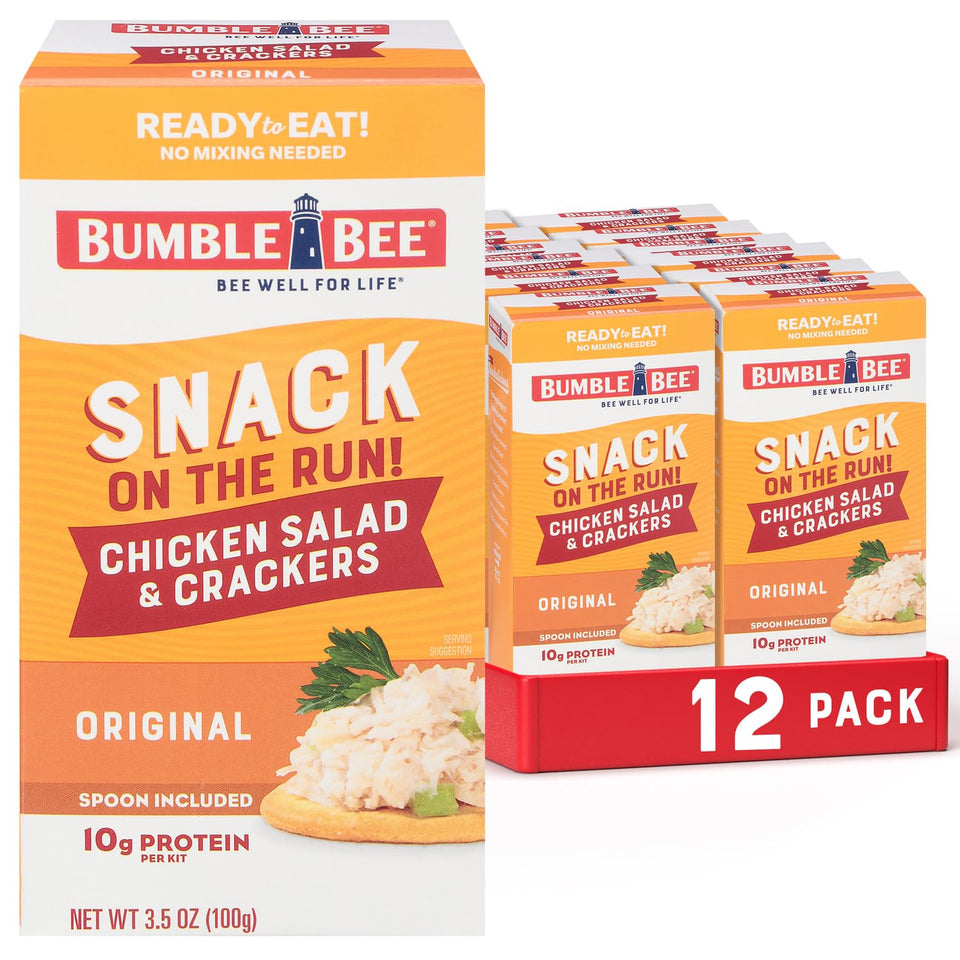 Bumble Bee Snack on the Run chicken salad can offers convenient protein for busy days.