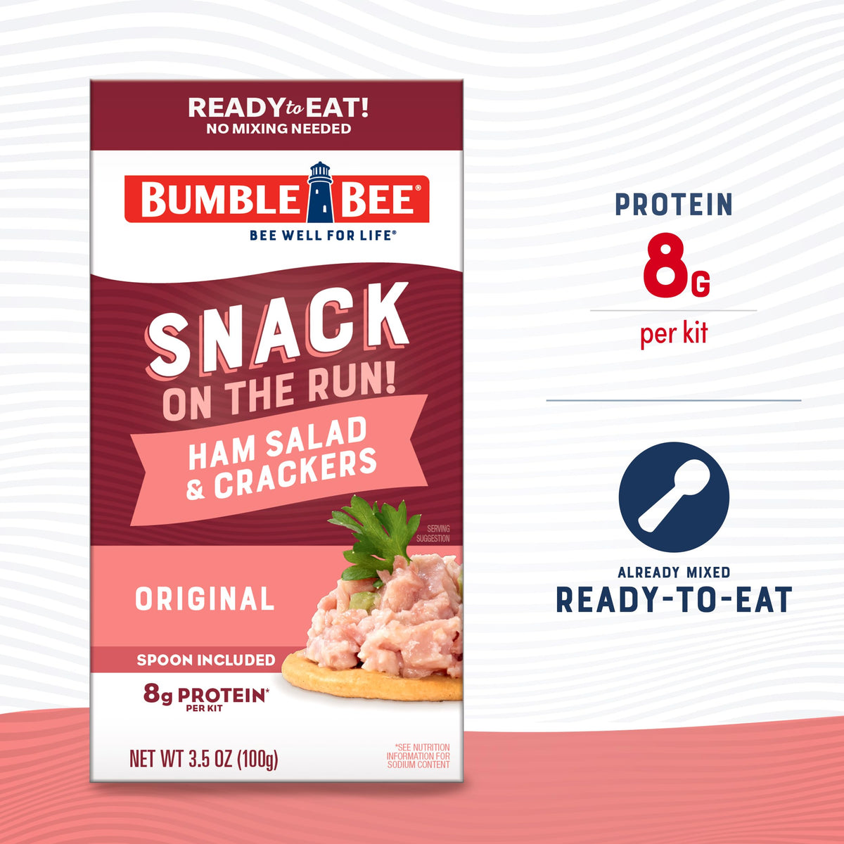 Bumble Bee crackers close-up showing buttery texture for snacking