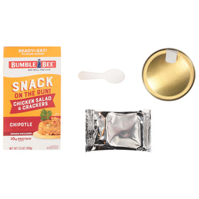Bumble Bee Snack on the Run ingredients and nutrition highlights, convenient premixed option.