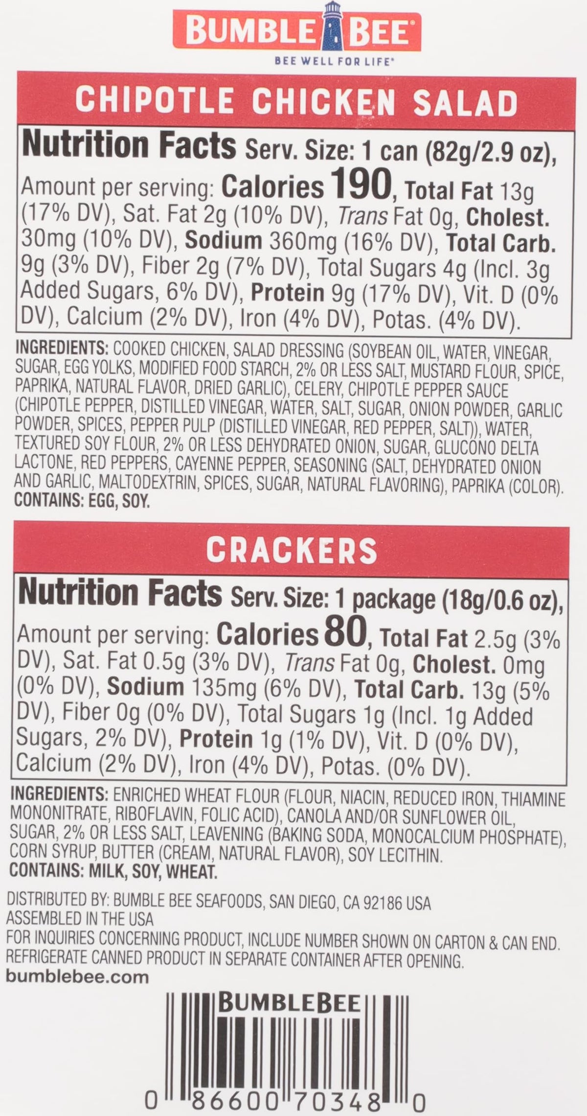 Bumble Bee Snack on the Run protein snack on the go, ready when hunger strikes.