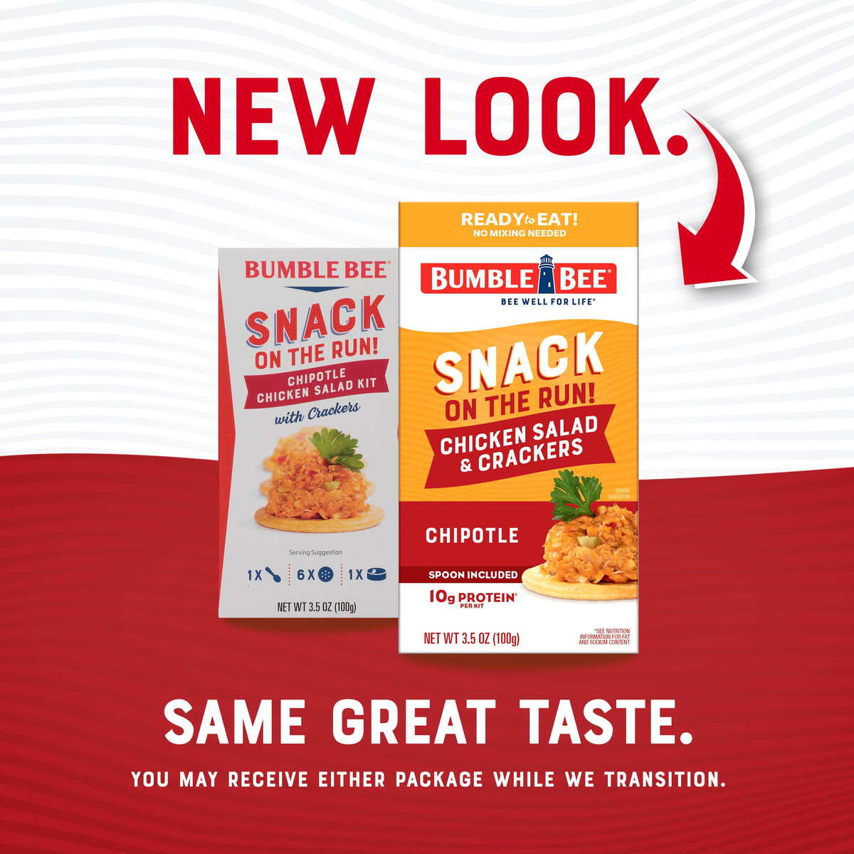 Travel-ready Bumble Bee Snack on the Run, perfect for road trips and hikes.