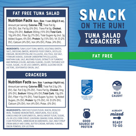 Bumble Bee wild-caught tuna salad, convenient shelf-stable snack for outdoor adventures.