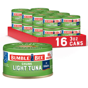 Bumble Bee Snackers 16g protein tuna can front, perfect on-the-go protein.