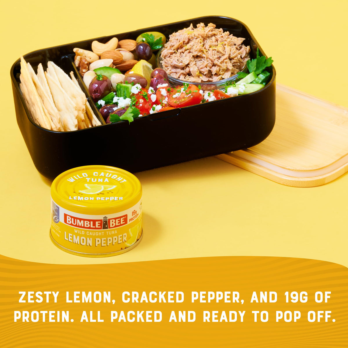 Bumble Bee Snackers Lemon Pepper wrap idea for a quick lunch.