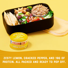 Bumble Bee Snackers Lemon Pepper wrap idea for a quick lunch.