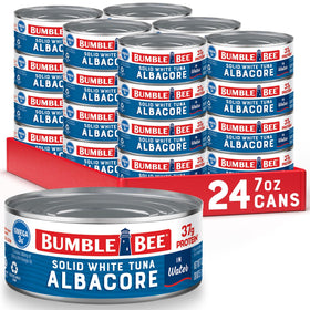 Bumble Bee solid white albacore tuna in water can for lean protein.