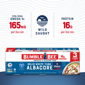 Bumble Bee tuna in water chunks ready for pastas and salads.