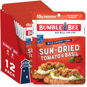 Bumble Bee sun-dried tomato and basil tuna pouch for quick, flavorful meals.