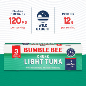 Bumble Bee Chunk Light Tuna in Water melts for a quick tuna melt.