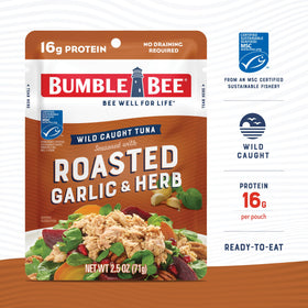 Bumble Bee tuna pouch on shelf, ready for quick meals
