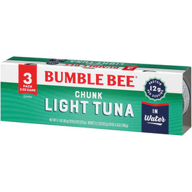 Bumble Bee Chunk Light Tuna in Water stirred into a fresh tuna salad.
