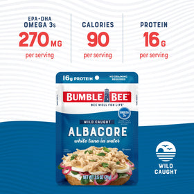 Bumble Bee tuna salad-ready pouch image, ideal for quick lunches