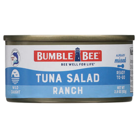 Bumble Bee ranch tuna salad with crackers, premium mayo and crispy texture.
