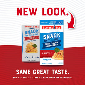 Bumble Bee wild caught tuna adds premium flavor.