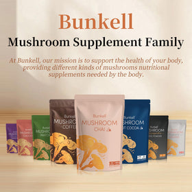 Bunkell Mushroom Chai prebiotic fiber boost for gut health