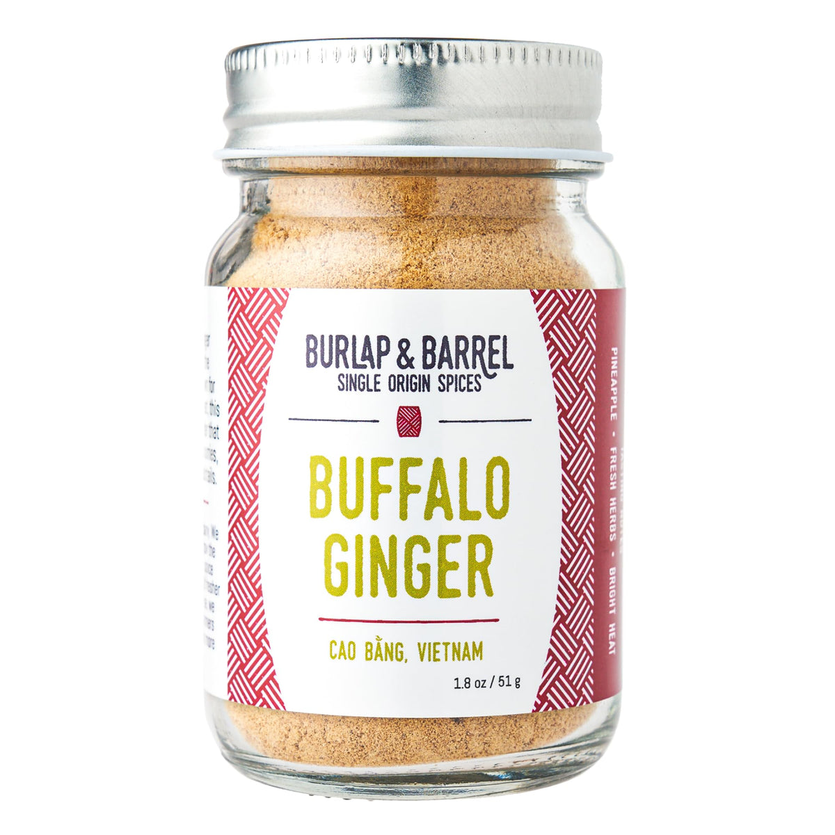 Burlap and Barrel Buffalo Ginger powder bottle pour for quick stir-fries