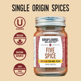 Burlap & Barrel Five Spice for stir-fry vegetables adds fragrance and depth.