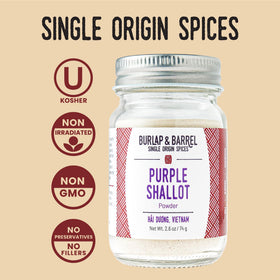 Dish prepared with Purple Shallot Powder to show depth and aroma.