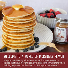 Aromatic notes of brown butter and buckwheat honey in Royal Cinnamon