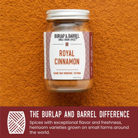 Burlap & Barrel Royal Cinnamon powder closeup shows fine grind