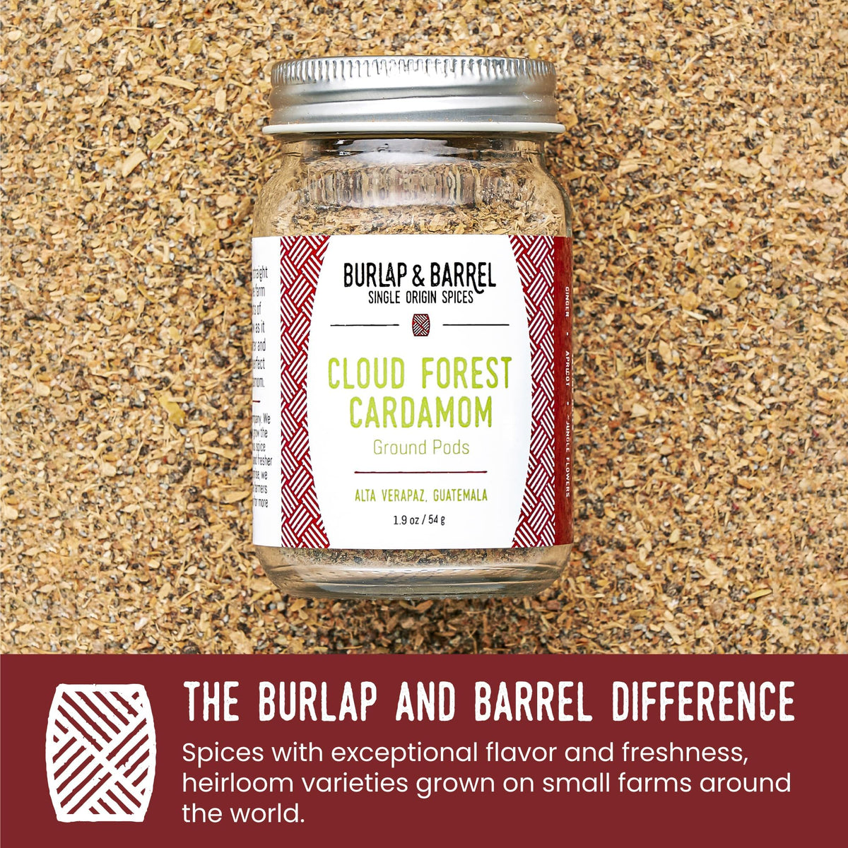 Burlap and Barrel single-origin Guatemala cardamom from farm to pantry.