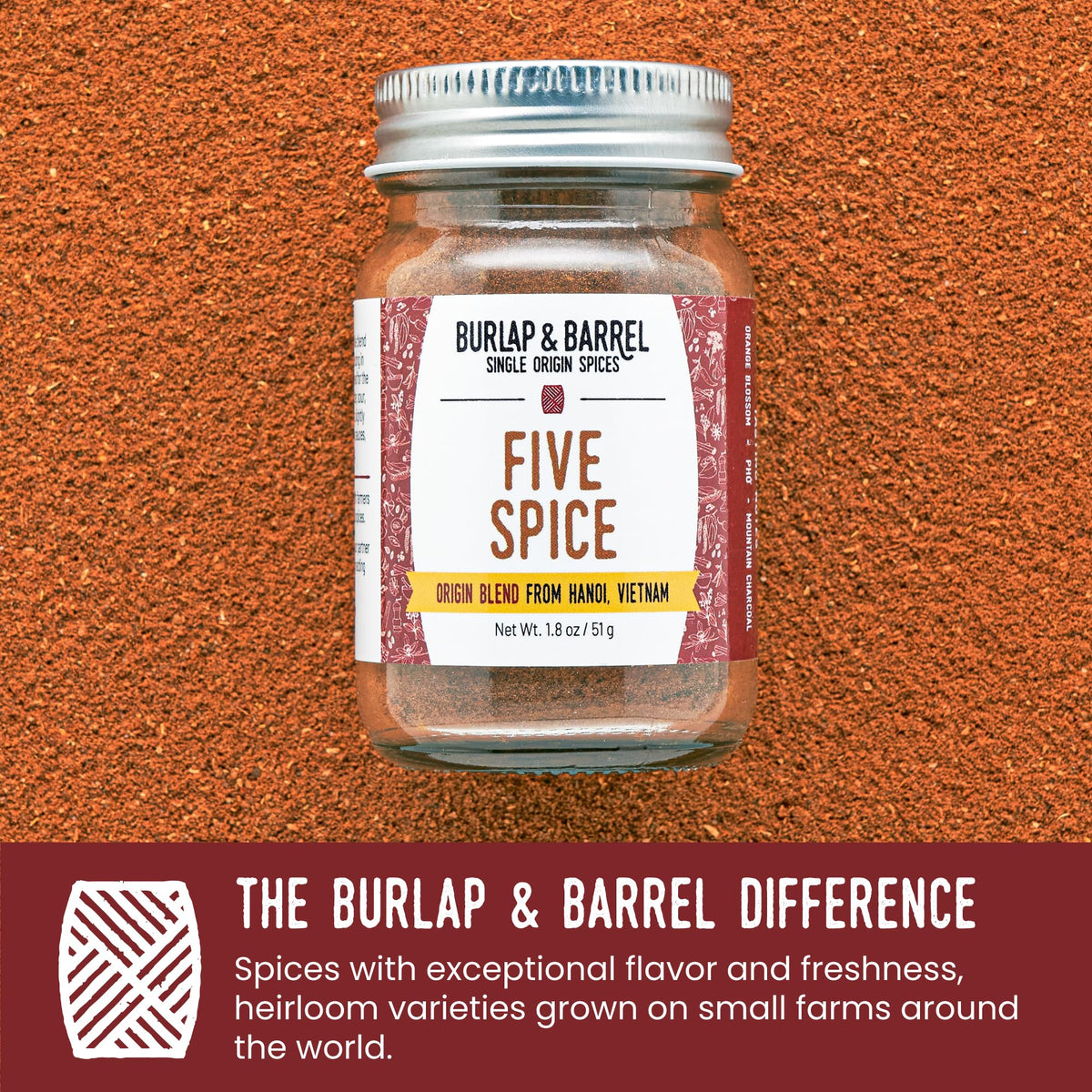 Burlap & Barrel single-origin spices sourcing view emphasizes farm-to-table integrity.