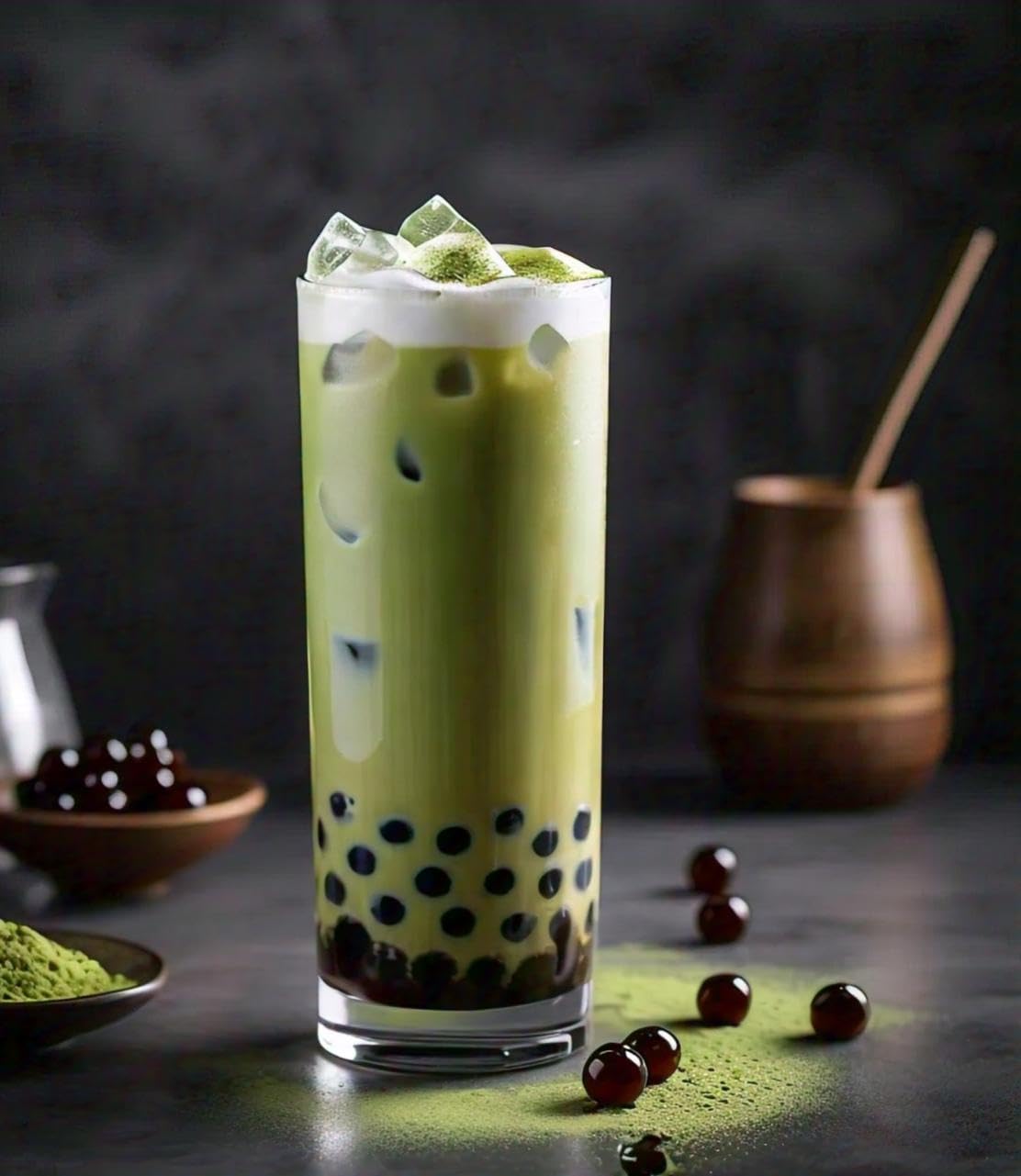 Bursties popping boba in smoothies introduces a coffee aroma and lively texture.