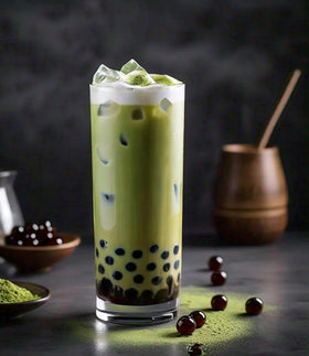 Bursties popping boba in smoothies introduces a coffee aroma and lively texture.