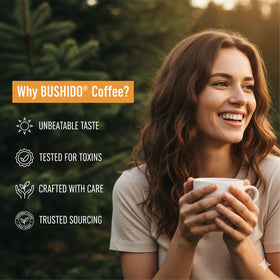 BUSHIDO Red Katana chemex brew highlighting bright berry notes and delicate aroma.